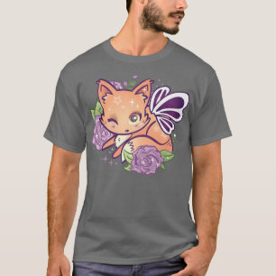 Camiseta Fairycore Estética Cute Kawaii Fairy Para Morado R