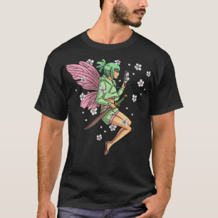 Camiseta Fairycore Estética Hada Anime Chica Kitsune Para M