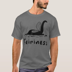Camiseta Fairycore Estética Hada Loch Ness Monster Fairin
