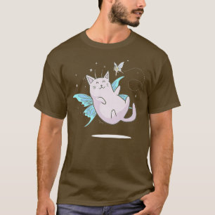 Camiseta Fairycore Estético Cute Fairy Kawaii CatT-Shirt