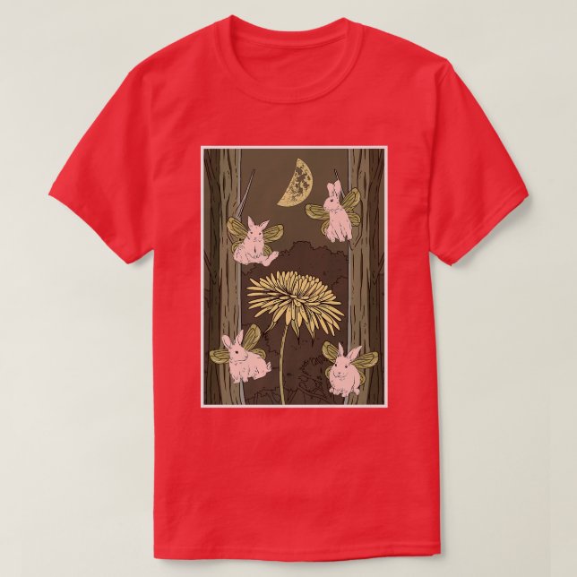 Camiseta Fairycore Estético Fairy Core Grunge Conejo (Diseño del anverso)