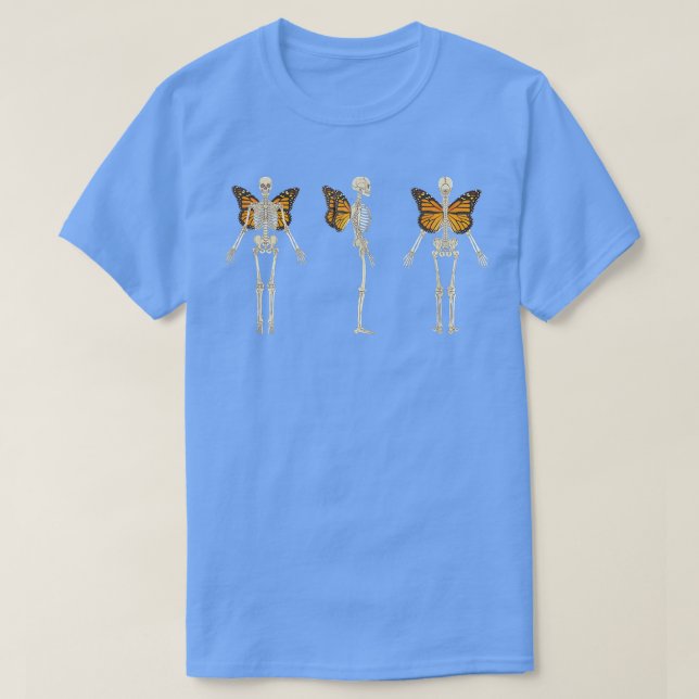 Camiseta Fairycore Faecore Fairy Grunge Skeleton Monarch Bu (Diseño del anverso)