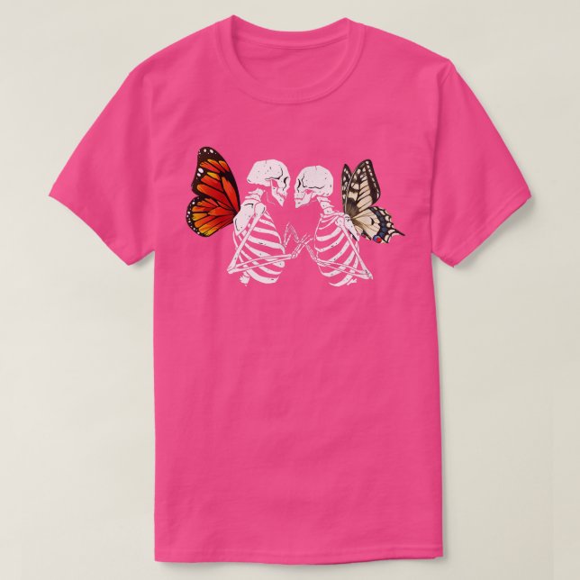 Camiseta Fairycore Faecore Fairywave Skeleton Kissing Fairy (Diseño del anverso)
