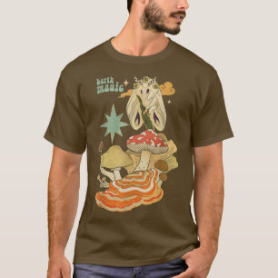 Camiseta Fairycore Gothic Fairy Grunge Moth Mushroom Garden