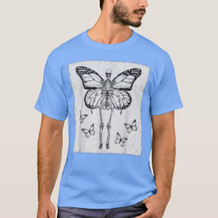 Camiseta Fairycore Gótico estético Funny Skeleton Gótico Fa