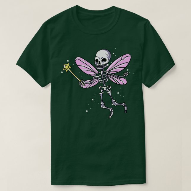 Camiseta Fairycore Hada de Esqueleto Gótico (Diseño del anverso)