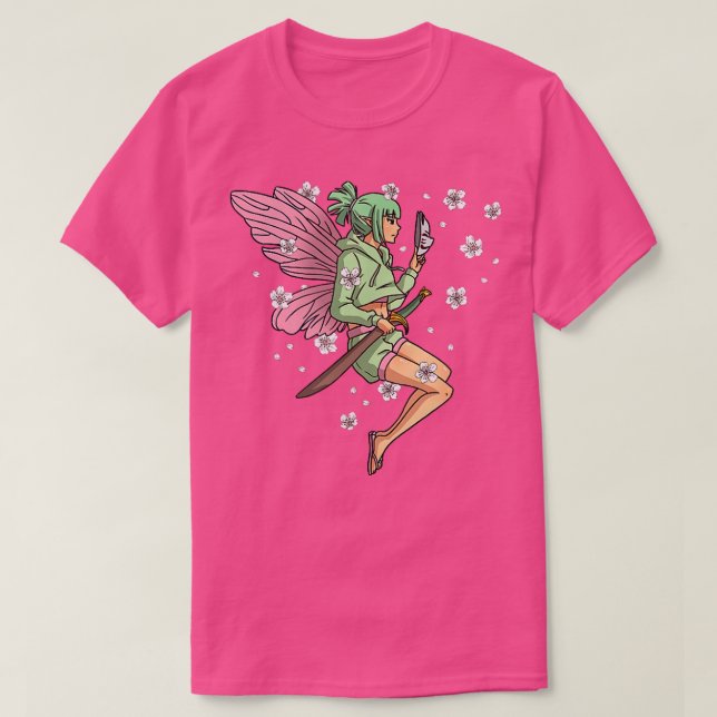 Camiseta Fairycore Hada Estética Anime Chica Kitsune Fox M (Diseño del anverso)