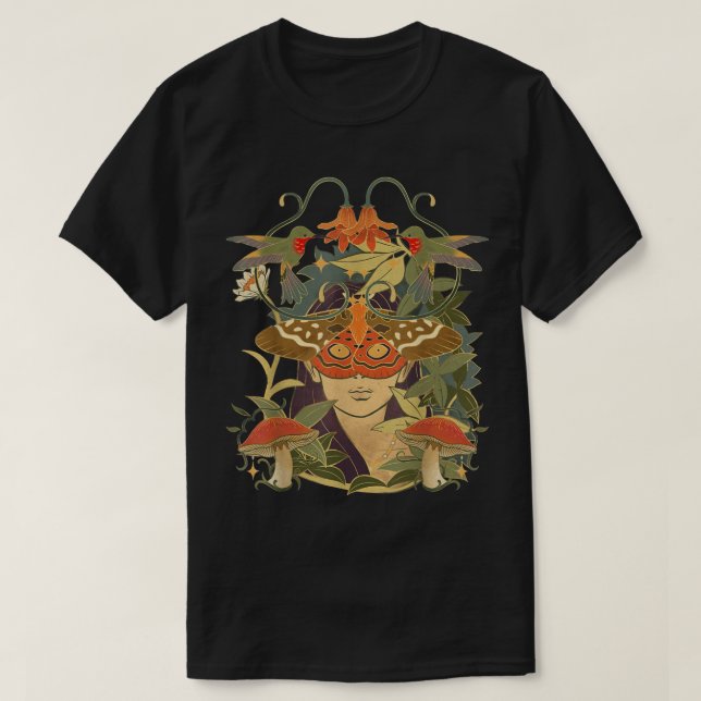 Camiseta Fairycore Mushroom Academia Gótica Hada Grunge Ae (Diseño del anverso)