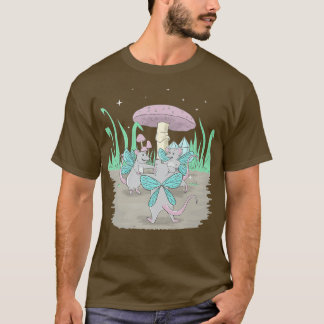 Camiseta Fairycore Ratas De Baile De Hadas Estéticas Y Una
