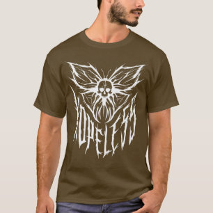 Camiseta Fairycore Ropa Grunge Skeleton Gótico Butterfl