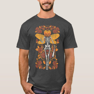 Camiseta Fairycore Skeleton Butterfly Fairy Gothic Hallowee
