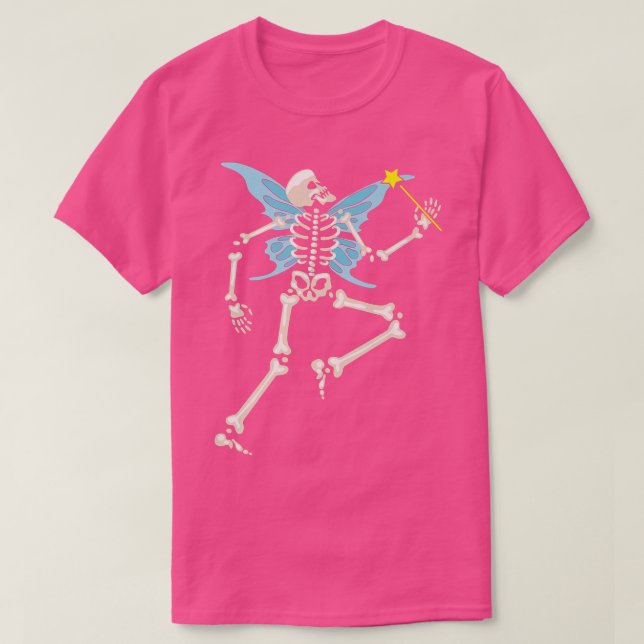 Camiseta Fairycore Skeleton Estético Gótico Grunge de hadas (Diseño del anverso)