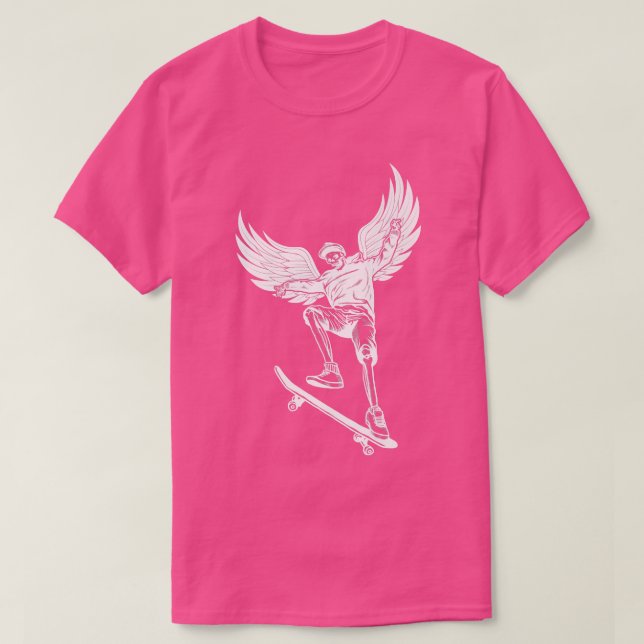 Camiseta Fairycore Skeleton Skateboarding Grunge Fairy Aest (Diseño del anverso)