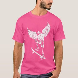 Camiseta Fairycore Skeleton Skateboarding Grunge Fairy Aest