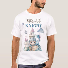 Camiseta Fairytale Dreamy Dragon Blue Knight Baby Shower
