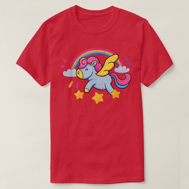 Camiseta Fairytale Fantasy Rainbow Magic Animal Cute Unic (Diseño del anverso)