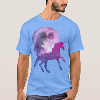 Camiseta Fairytale Full Moon Magical Animal Fantasy Vaporwa