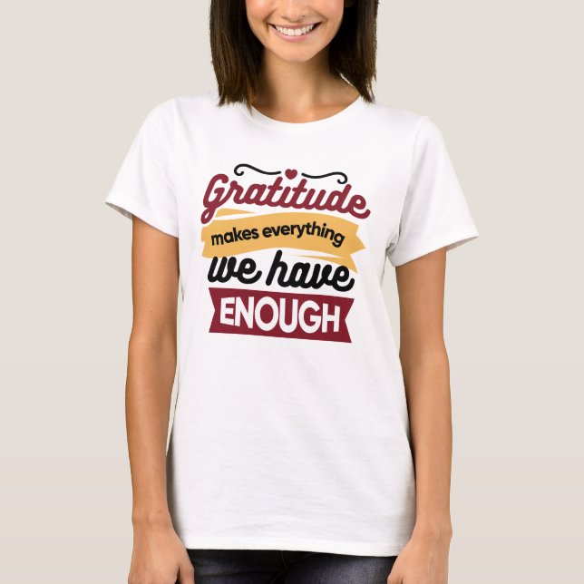 Camiseta Faith and Gratitude Artwork – Uplifting Christian  (Anverso)