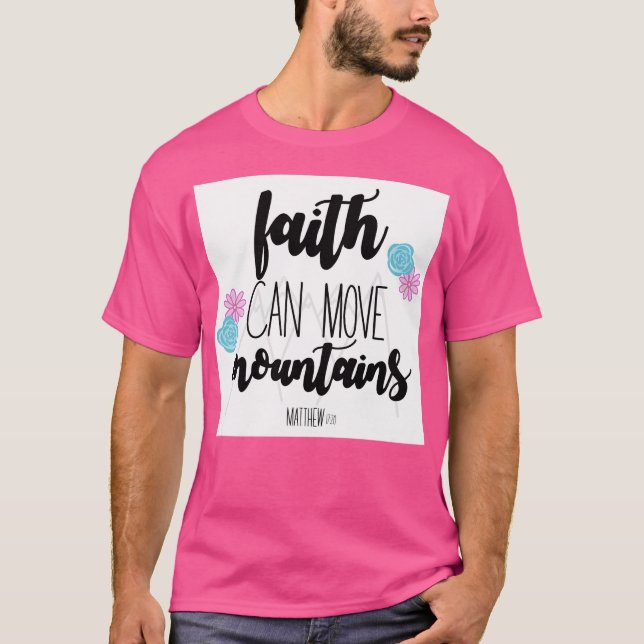 Camiseta Faith Can Move Mountain Baseball Sleeve (Anverso)
