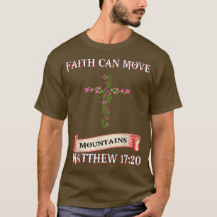 Camiseta Faith Can Move MountainsGod Humor Sarcastic Quote 