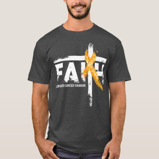 Camiseta Faith Children Cancer Awareness Gold Ribbon Chris