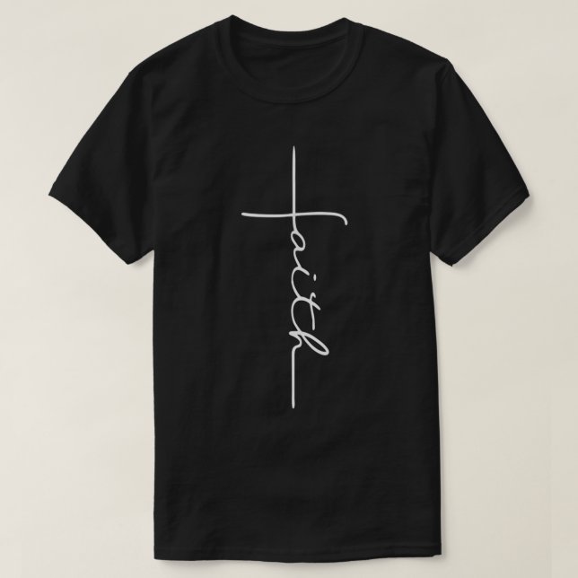 Camiseta Faith Cross Christian T para hombres mujeres niños (Diseño del anverso)