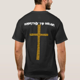 Camiseta Faith Cross Gold - Vale la pena usar