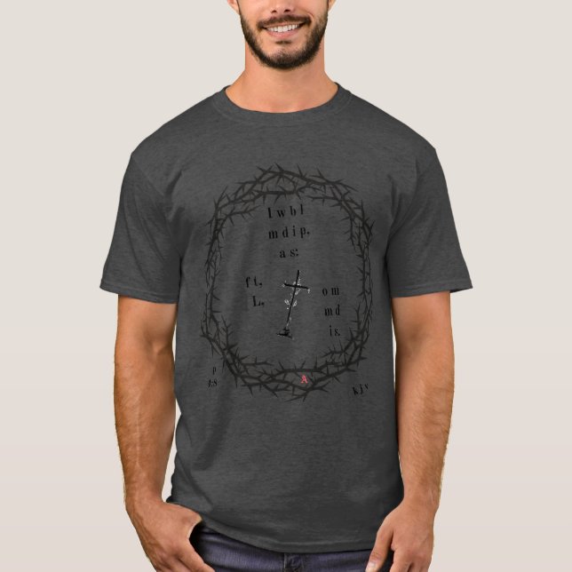 Camiseta Faith Cryptic Salmo 4:8 (Anverso)