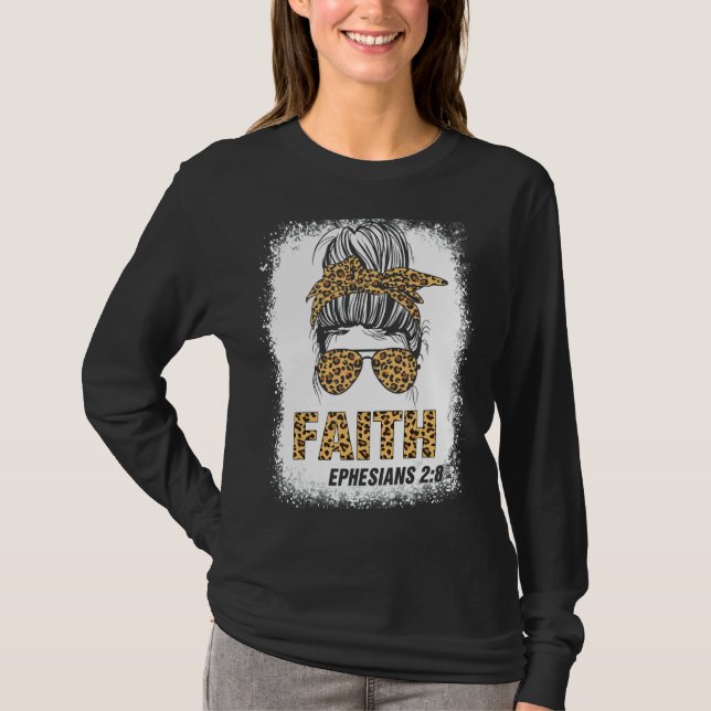 Camiseta Faith Efesian 28 Biblia Verse daña el ajedrez feme (Anverso)