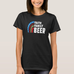 Camiseta Faith Family Beer 4 De Julio