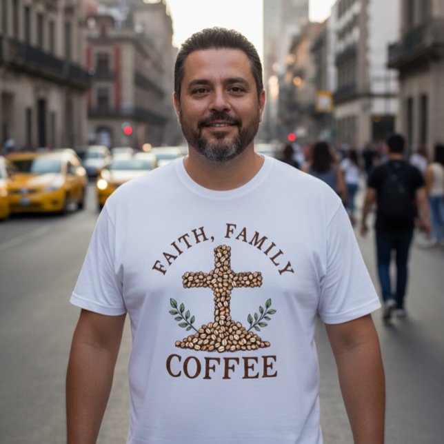 Camiseta Faith, Family, Coffee (Subido por el creador)
