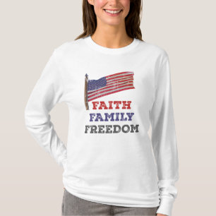 Camiseta Faith Family Freedom