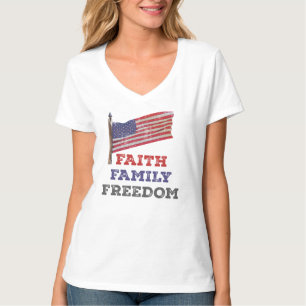 Camiseta Faith Family Freedom
