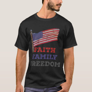 Camiseta Faith Family Freedom