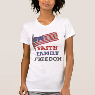 Camiseta Faith Family Freedom