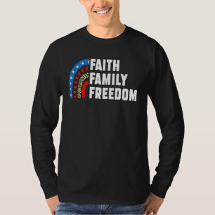 Camiseta Faith Family Freedom 4 De Julio