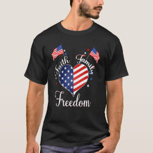 Camiseta Faith Family Freedom 4 de julio Patrioti norteamer
