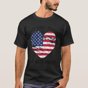 Camiseta Faith Family Freedom 4 of July Bandera estadounide
