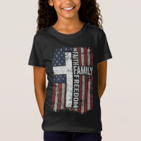 Faith Family Freedom - Bandera cristiana ventilado