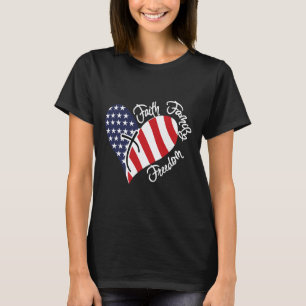 Camiseta Faith Family Freedom Heart Christian Patriotic 4.