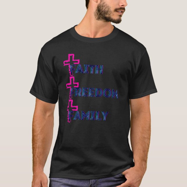 Camiseta Faith Freedom Family Women's (Anverso)