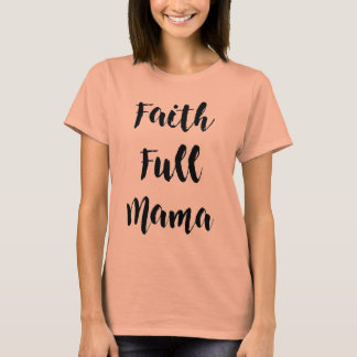 Camiseta Faith-Full Mama Gray Crew-Neck Tee