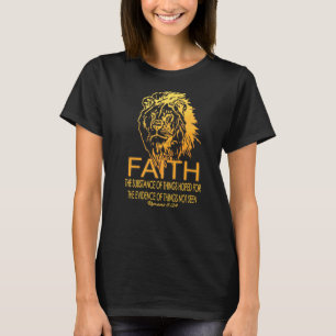 Camiseta Faith Guay Biblia cristiana de león contra romanos