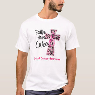 Camiseta Faith Hope Cure Concienciación sobre el Cáncer de