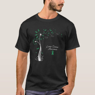 Camiseta Faith Hope Cure Dandelion Flor Hepática Cáncer De 