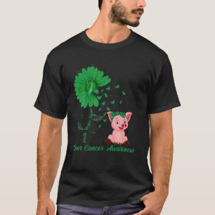 Camiseta Faith Hope Cure Pig Con Adquirir Cáncer De Hígado 