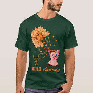 Camiseta Faith Hope Cure Pig Con Daisy Flower TDA Awarene