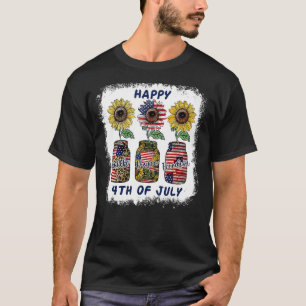 Camiseta Faith Hope Freedom Sunflower Bandera Estadounidens