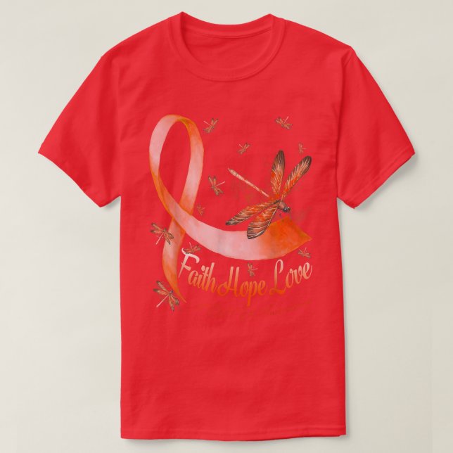 Camiseta Faith Hope Love ADHD Awareness Dragonfly (Diseño del anverso)