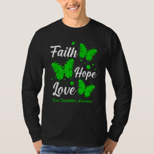Camiseta Faith Hope Love Brain Disabilities Sensibilización